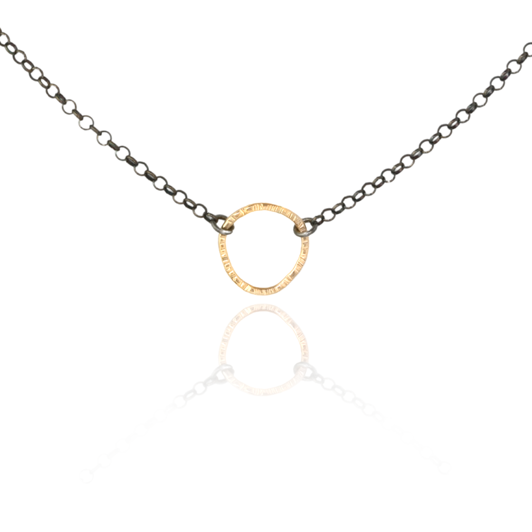 Organic Circle Choker Necklace - Wobbly Choker