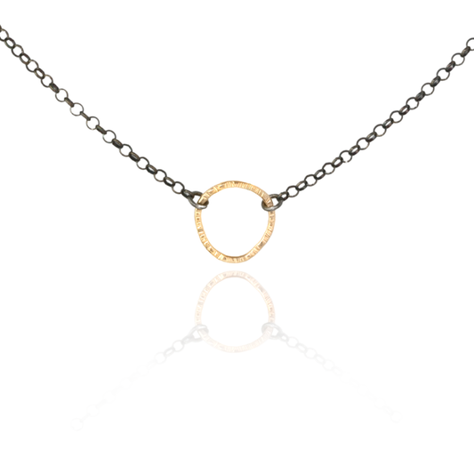 Organic Circle Choker Necklace - Wobbly Choker