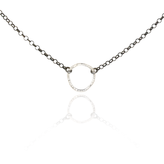 Wobbly Choker Sterling Silver Black Sand Designs