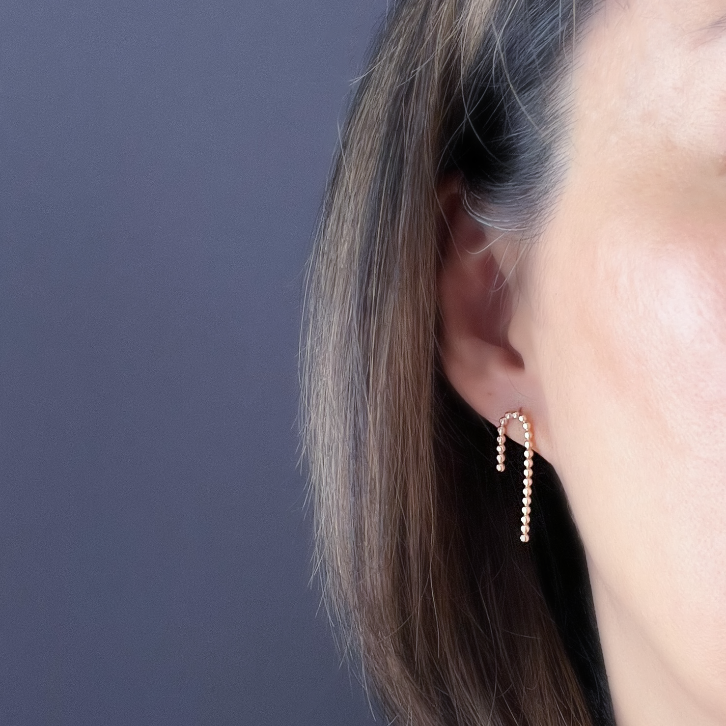 Gold Filled Candy Cane Earrings