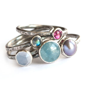 Colorful Gemstone stacking Ring how to