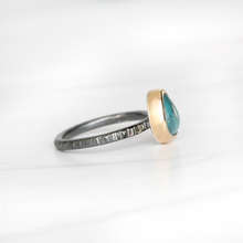 Freeform Apatite Ring in 14k Gold and Silver - Rita Ring