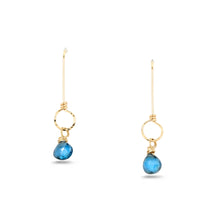 London Blue Topaz Drops Dangle Earrings - SERENITY