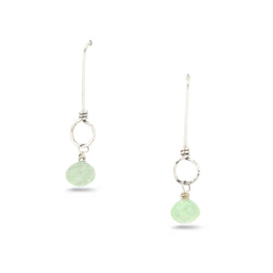 Sky Blue Topaz Drops Dangle Earrings - SERENITY