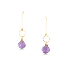 Amethyst Drops Dangle Earrings - SERENITY