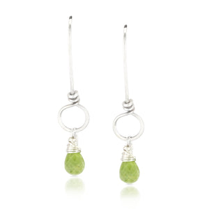 Prehnite Drops Dangle Earrings - SERENITY