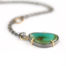 Green Turquoise Necklace in 18k Gold and Silver - LING LING Necklace