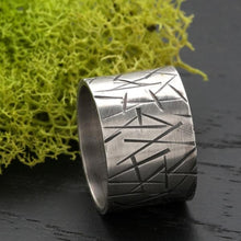 12mm-Wide-Abstract-Silver-Ring-Band