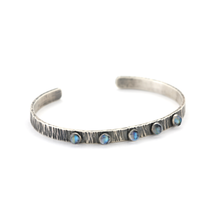 Sterling Silver and Gemstone Cuff Bracelet Customizable
