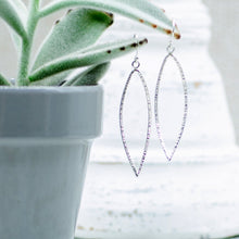 Leaf Silver Hoop Earrings - RIPPLE