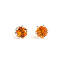 Golden Citrine and Silver Earrings