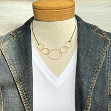 Pebble loop necklace in 14k gold filled