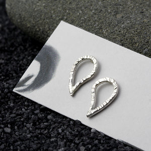 Sterling silver Paisley Studs