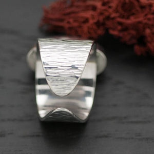 Silver Labradorite Cocktail Ring - RAW
