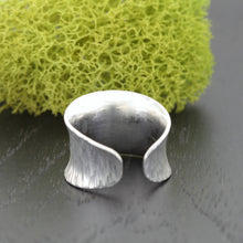Silver Ring Cuff Personalized Message Ring