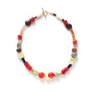 Cherry Sky - Multi-bead and 14k Gold-filled Necklace - Ann Friedman Collection