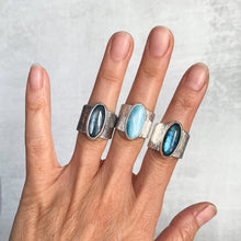 Silver Labradorite Cocktail Ring - RIPPLE