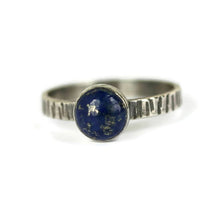 Silver-Lapis-Stacking-Ring