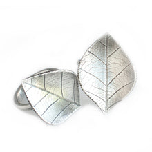 Silver-Leaf-Ring-Double