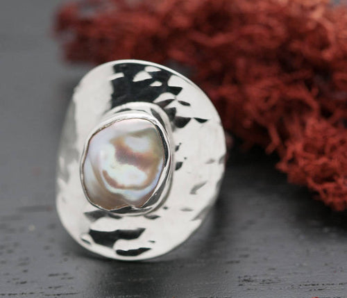 Baroque Pearl Ring Size 6
