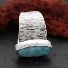 Larimar-and-Silver-Ring