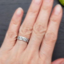 Textured Sterling Silver Wedding Band